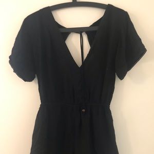 Black Volcom Romper